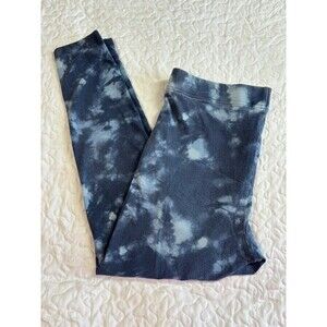 Old Navy Blue Acid Wash Athletic Ankle Leggings size large